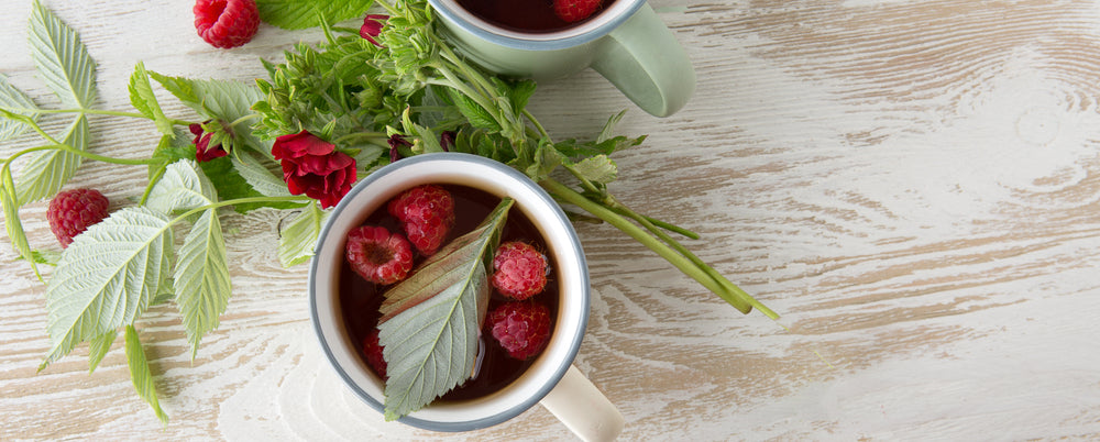 Cup of raspberry leaf tea